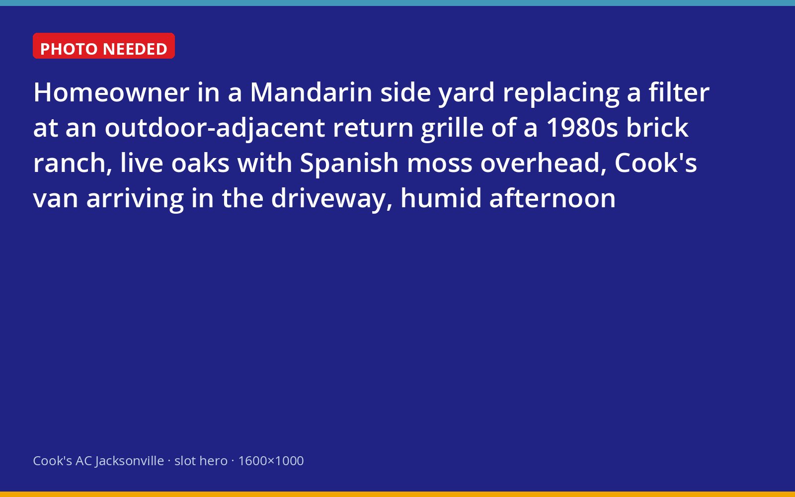 Homeowner checking an air filter at a 1980s Mandarin home as a Cook's van arrives