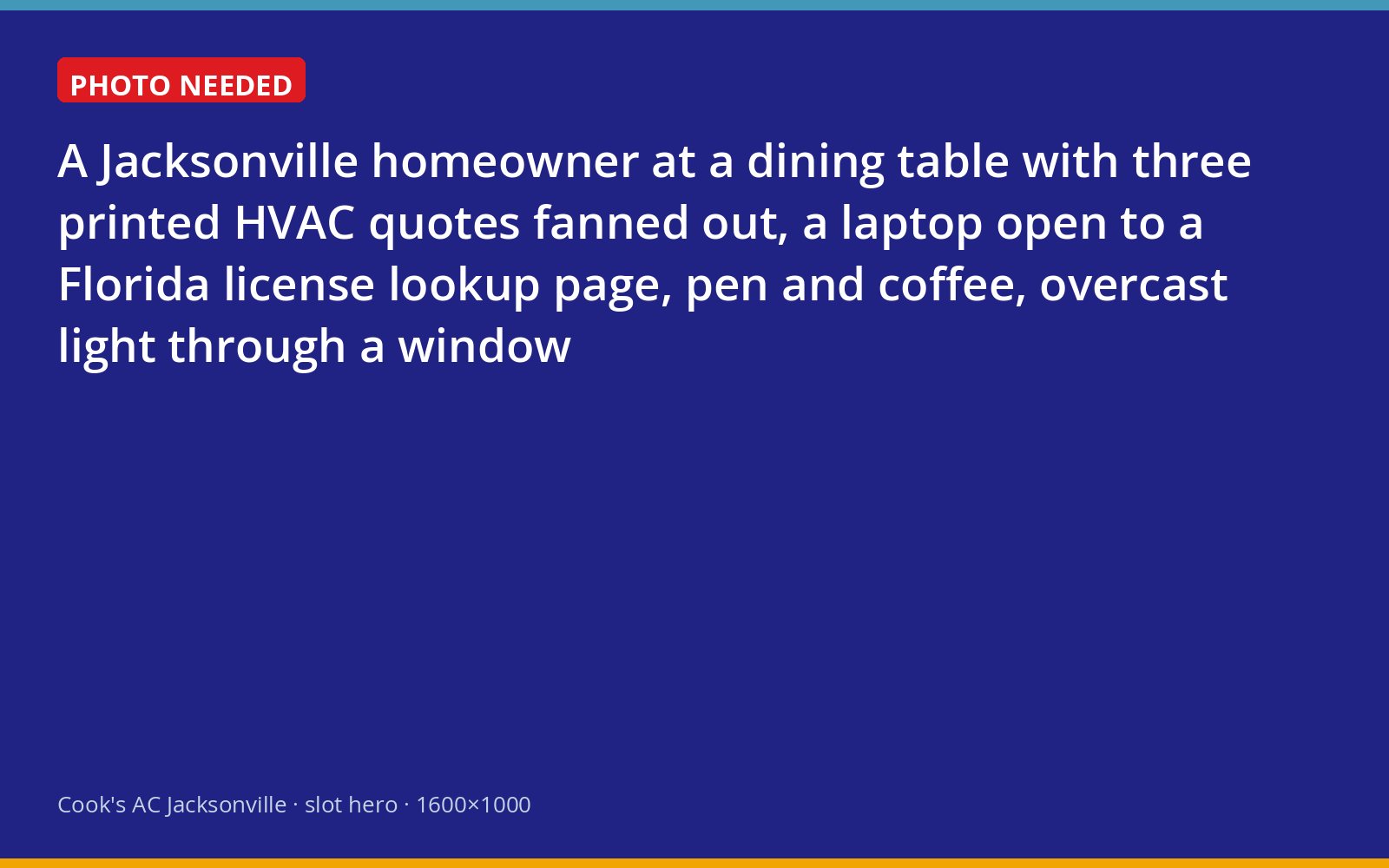 Homeowner comparing three HVAC quotes beside a state license lookup on a laptop