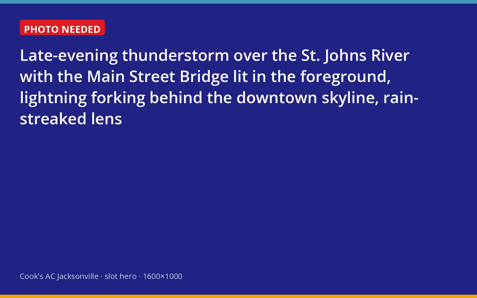 Lightning over the St. Johns River and the Main Street Bridge in downtown Jacksonville