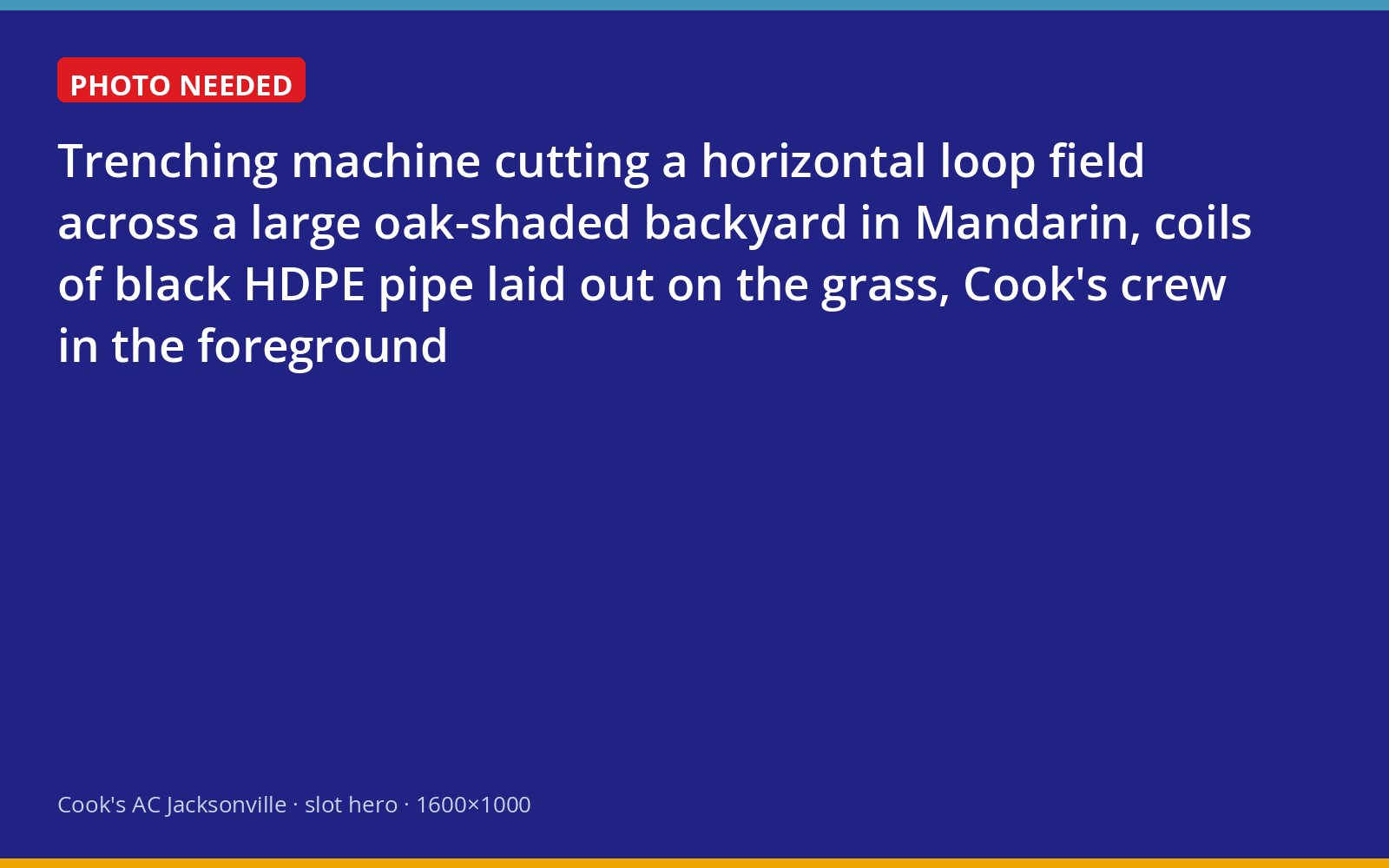 Horizontal geothermal loop trenches being dug in a Mandarin backyard