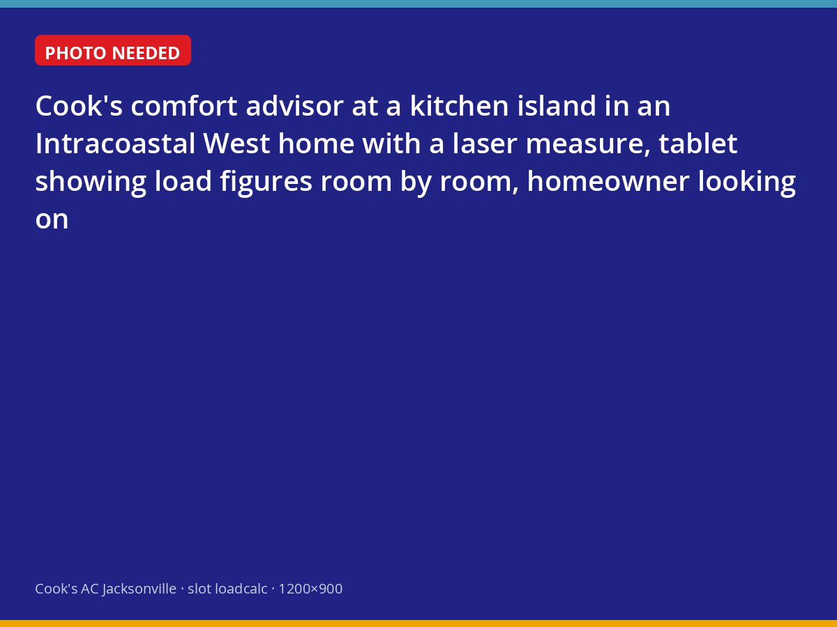 Load calculation being performed in an Intracoastal West kitchen