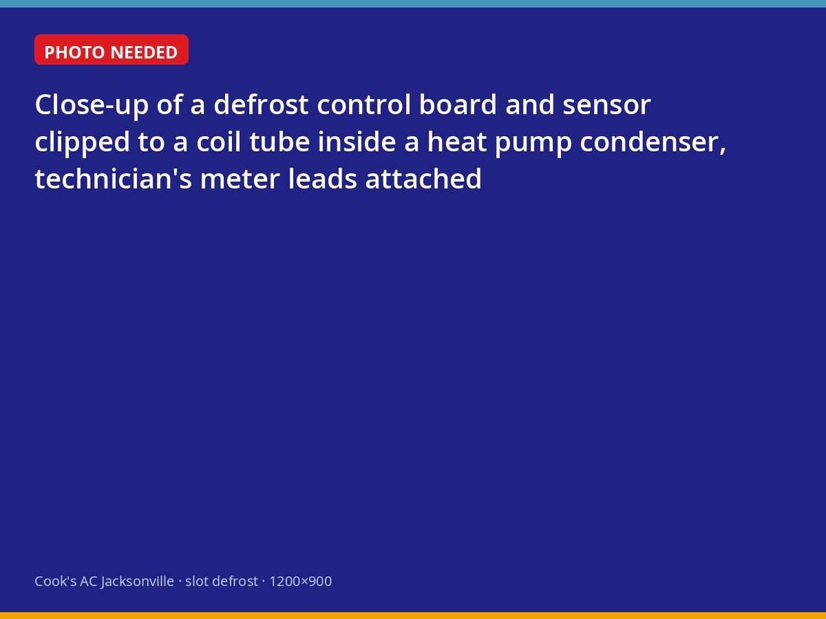 Testing a heat pump defrost board and sensor